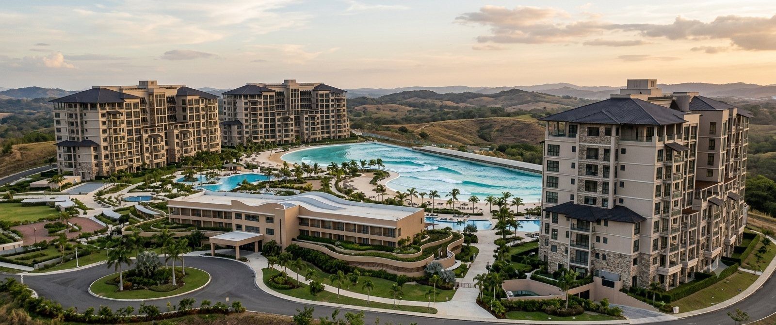 Molaya Bay resort aerial rendering